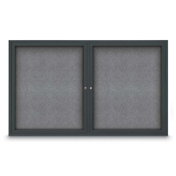 Sliding Door Indoor Enclosed Corkboard, 9